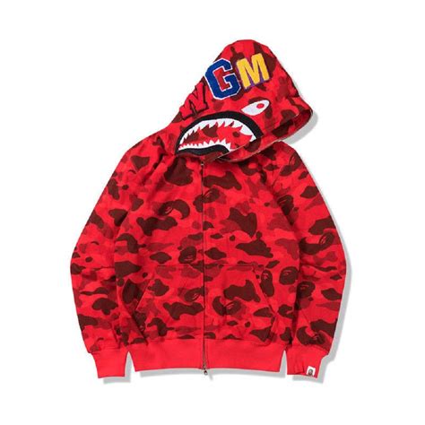 replica bape jackets|bape hoodie shark real.